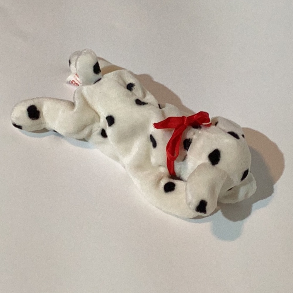 Ty BeanieBabies Collection”Sparky”the Dalmatian, red bow - Picture 3 of 6